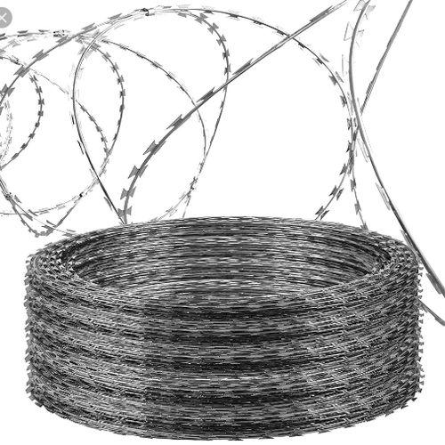 Double Galvanized Silver Razor Wire 450MM