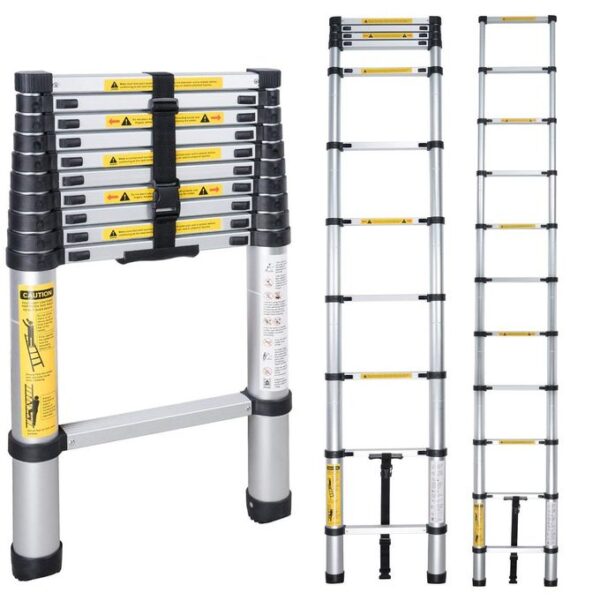 3.8 Meters Aluminum Single Telescopic Ladder