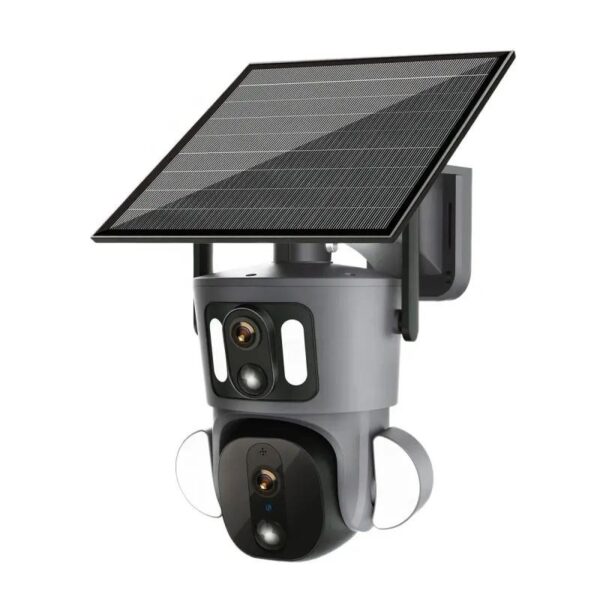 4MP Dual Lens 4G PTZ Solar Camera