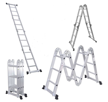4 X 4 (4.8mtrs) , (16ft) Aluminum Folding Ladders