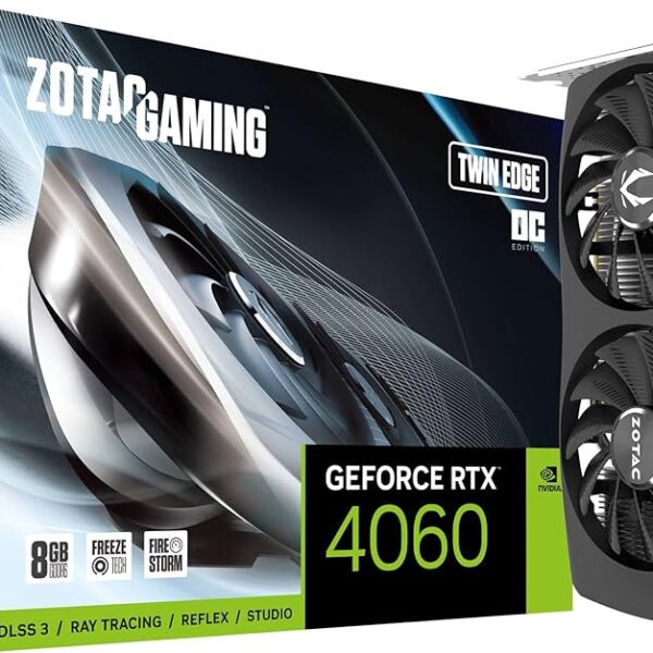 ZOTAC GAMING GeForce RTX 4060 Twin Edge 8GB GDDR6 Graphics Card,