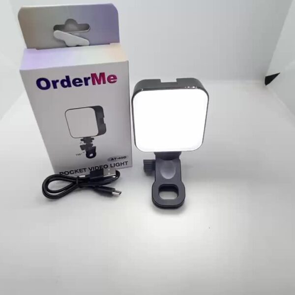 AY 490 Vlogging ,Portable Mobile Phone Selfie Light