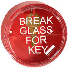 BREAK GLASS FOR KEY