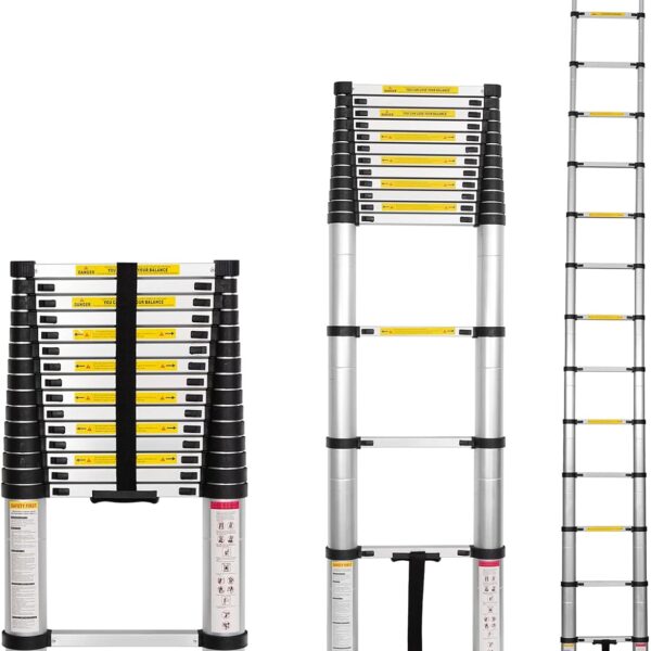Single Telescopic Aluminum Ladder 5.8m