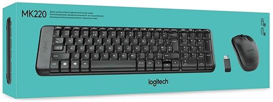 Logitech Wireless Combo-Keyboard + Mouse-MK220