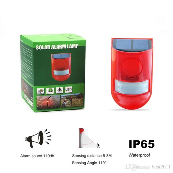 Solar Alarm Lamp, With Remote Control