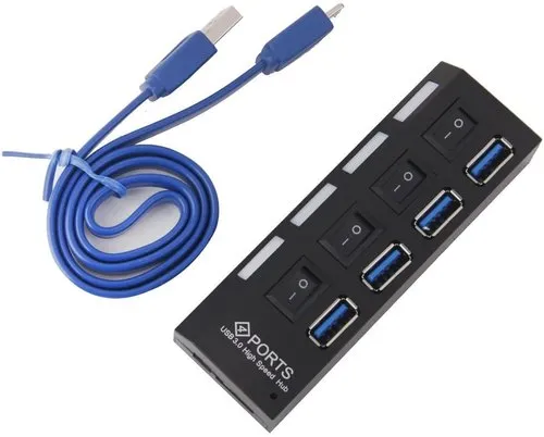 4 Port 3.0 USB Hub -USB Data Hub With Cable