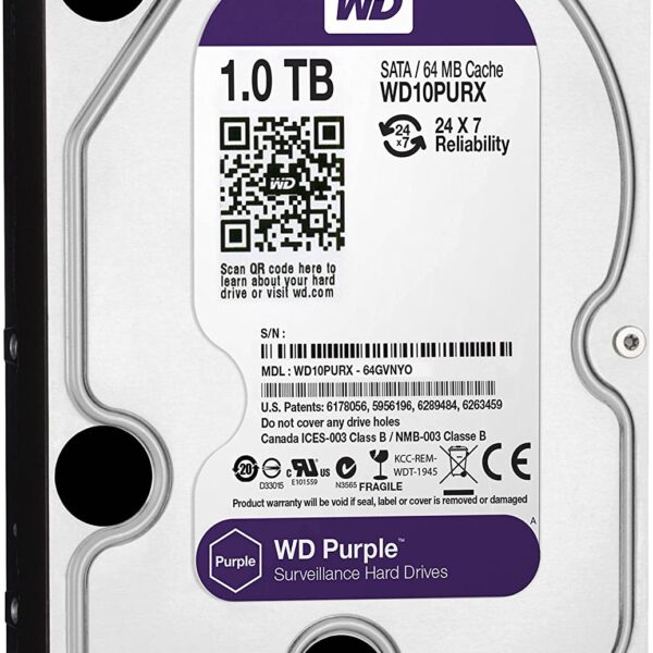 1 TB WD Purple Surveillance Hard Disk