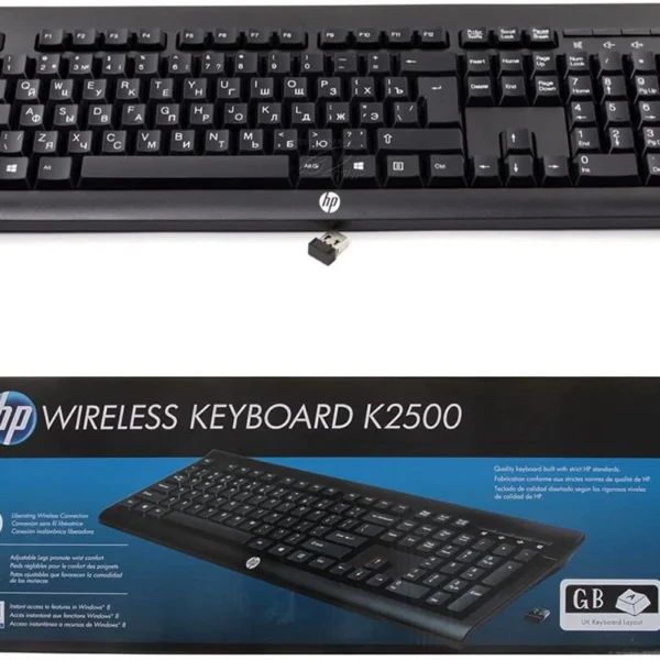 hp wireless keyboard k2500 ( english and arabic)